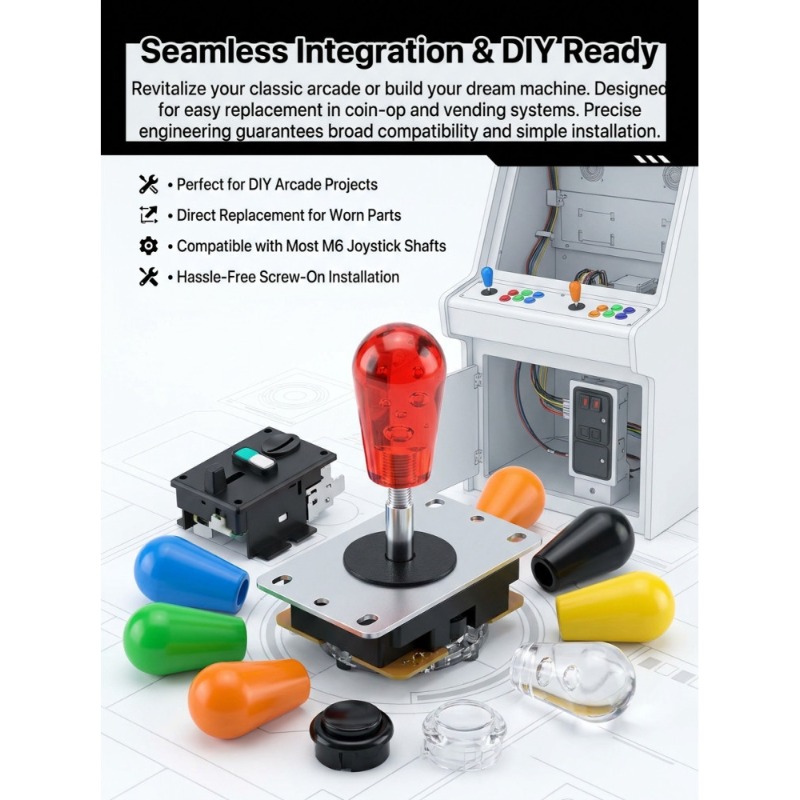 Joystick Arcade Parts - 1 PCS M6 조이스틱 조이스틱 용