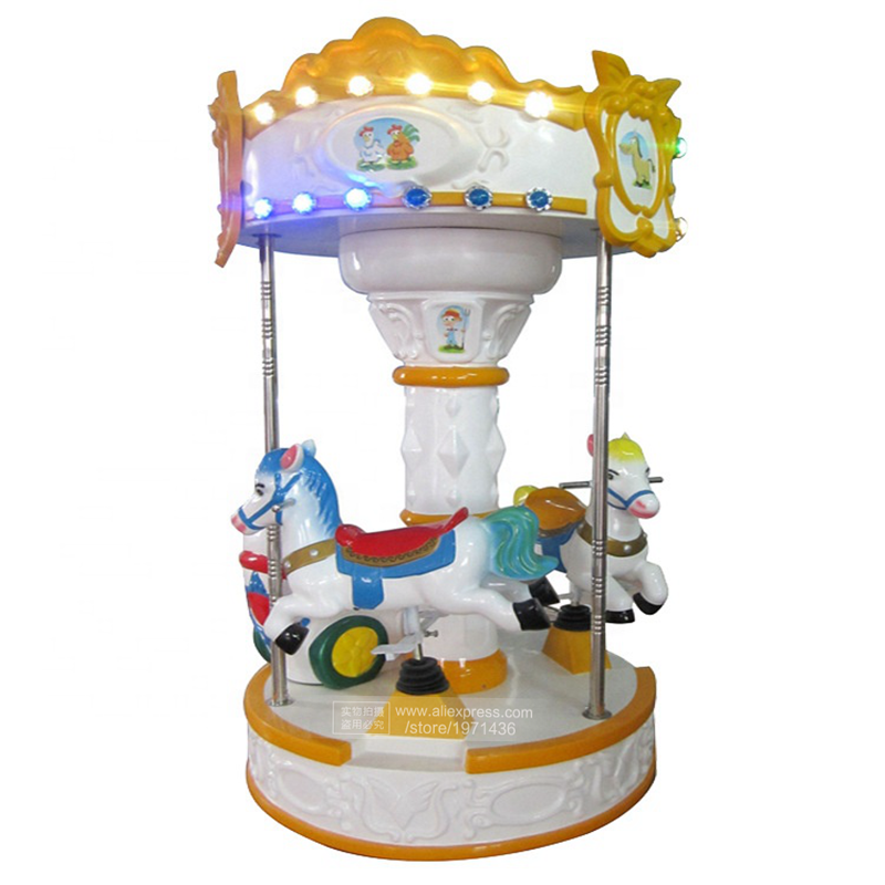 Coin Operated Kiddie Ride - 유리섬유 회전목마 말 크리스마스 장식 동전
