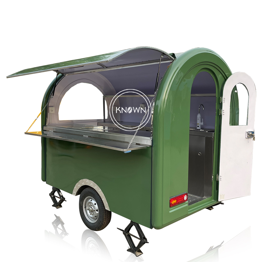 Hot Dog Vending Cart - 상업용 모바일 핫도그 카트 스탠드, 그릴