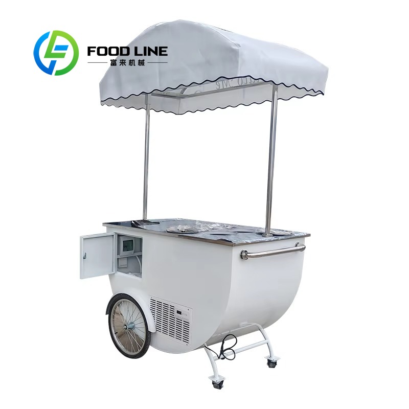 맞춤형 상업용 이동식 판매 카트, 야외 스낵 트롤리 ( - Hot Dog Vending Cart 리뷰 및 가격