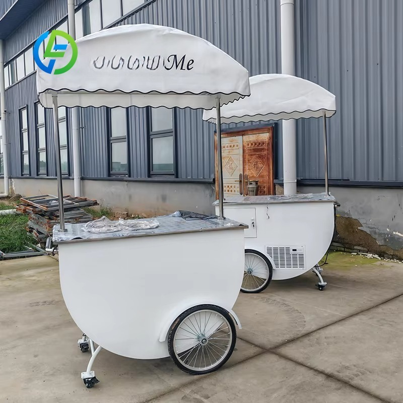 맞춤형 상업용 이동식 판매 카트, 야외 스낵 트롤리 ( - Hot Dog Vending Cart 리뷰 및 가격