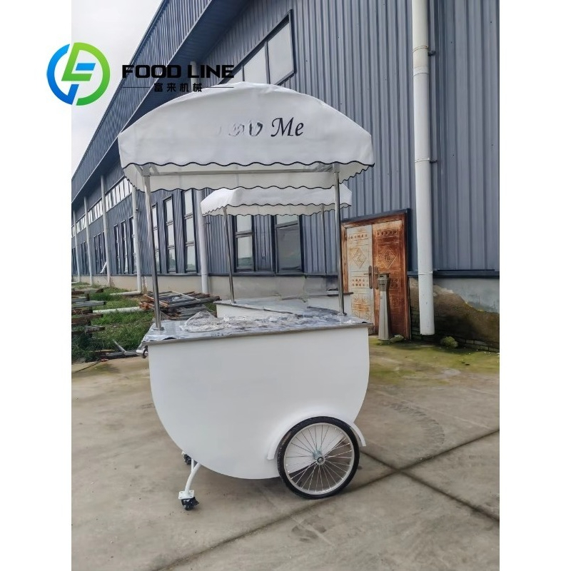 맞춤형 상업용 이동식 판매 카트, 야외 스낵 트롤리 ( - Hot Dog Vending Cart 리뷰 및 가격