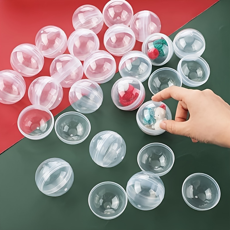 100pcs 명확한 플라스틱 둥근 캡슐 빈 - Gumb - Prize Capsule Toy Machine 리뷰 및 가격